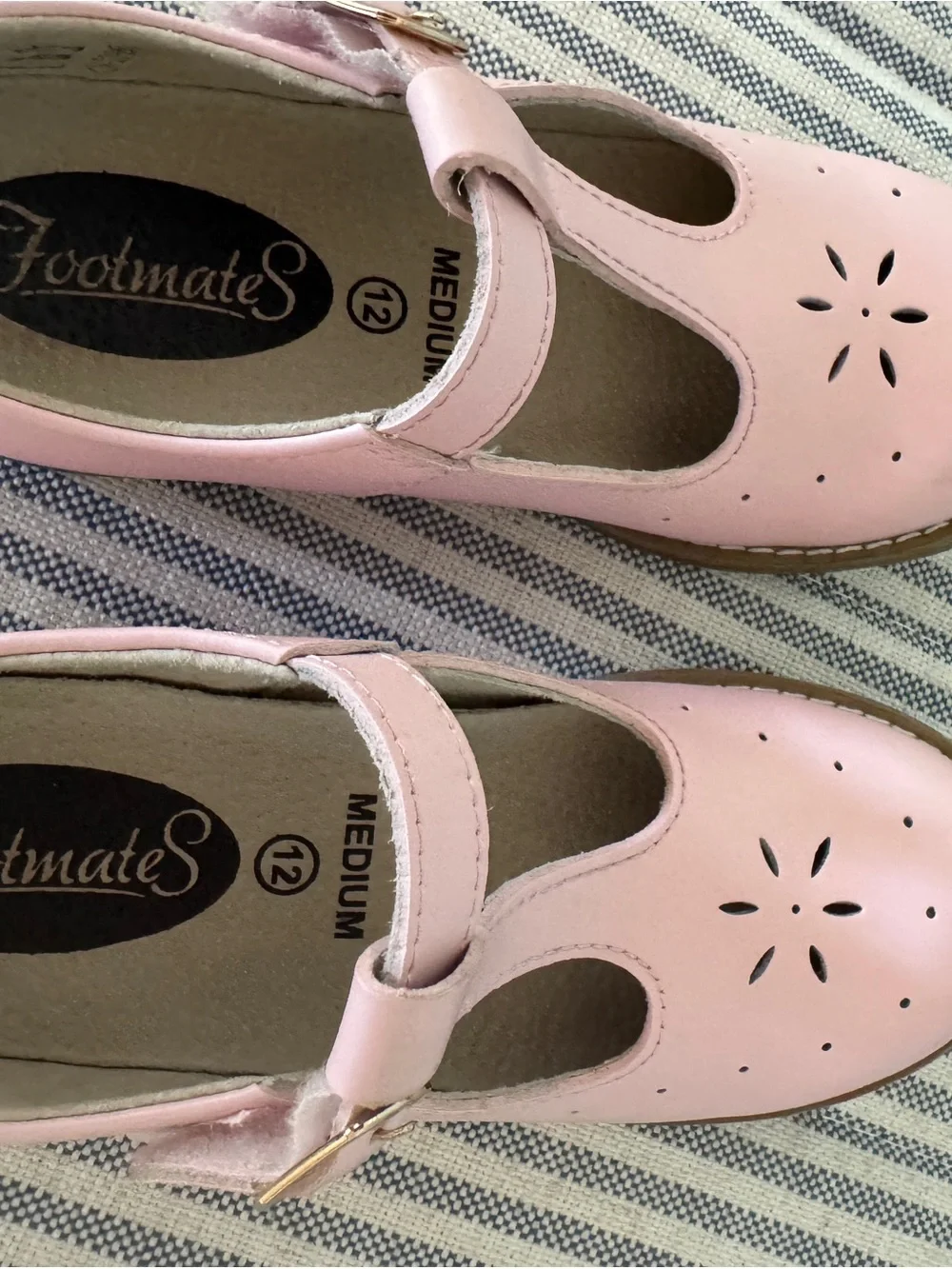 FootMates Pink T-Strap Mary Jane Dress Shoes